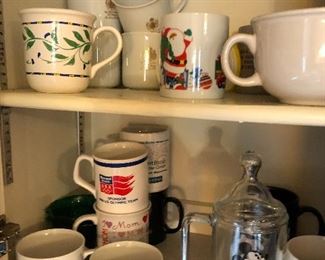 Assorted cups and glasses