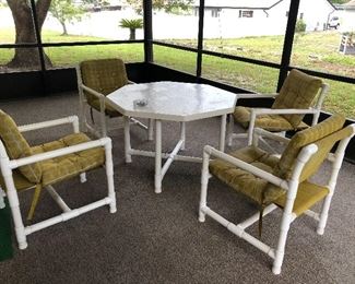 PVC patio set