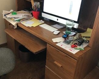Desk with keyboard drawer (computer not included)
