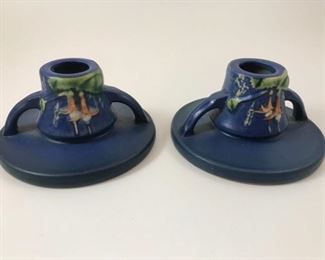 Roseville Pottery Candle Holders