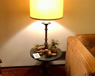 Lamp side table: 57" x 19"