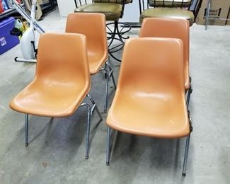 Vintage looking plastic chairs