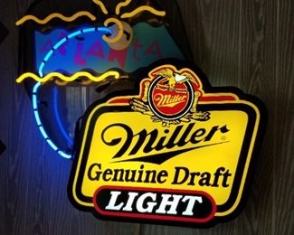 Miller Genuine Draft Bar sign
