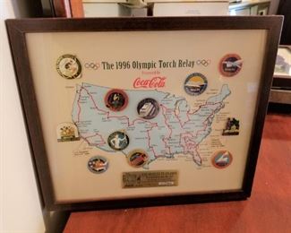 1996 Olympic Coca Cola Torch Replay Push Pins