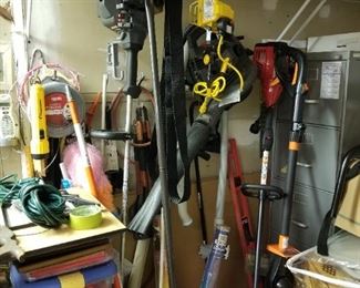 Outside Yard accessories ~ Weed eaters, trimmers etc.