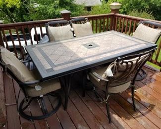 Patio furniture (Six chairs)