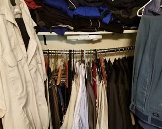 Home is full of XXL clothing for men. Hundreds of shirts and pants range from 40 -42 waist. Closets are packed full of clothing....