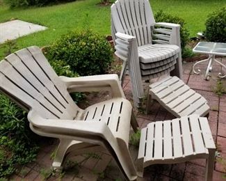 Plastic patio furniture