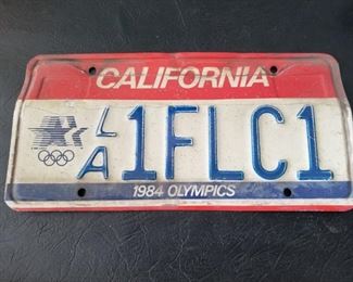 California license plate 1984