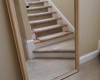 Heavy wood framed mirror measures 34x52". Will need a new hanging wire. https://ctbids.com/#!/description/share/949936