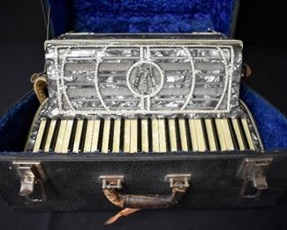 Vintage Wurlitzer Accordion with Case