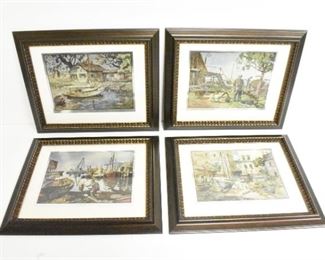 4 Lionel Barrymore Foil Art Picture Wall Hangings