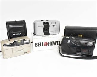 Three 35mm Cameras Olympus Minolta & More