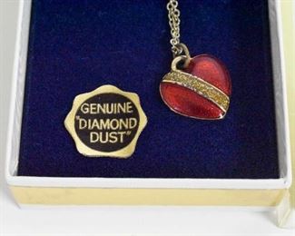 Royal Red Heart Pendant Necklace