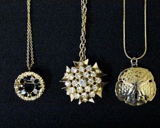 3 Costume Necklaces