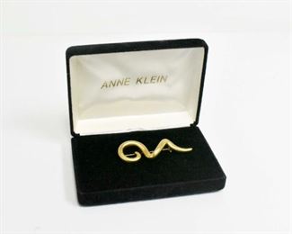 Anne Klein Ribbon Swirl Brooch
