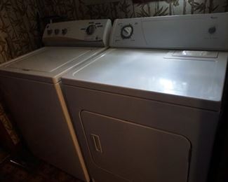KENMORE WASHER, WHIRLPOOL ELECTRIC DRYER