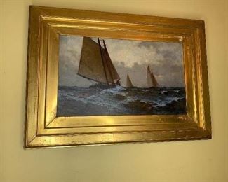 Oil Painting by Carlton T Chapman(1860-1925)  27.5" by 20" framed / canvas 16" by 18"$1150