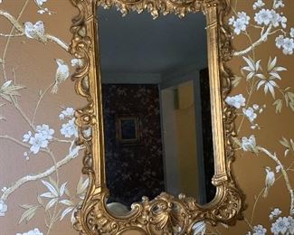 16.5” by 30” gilt Mirror $165