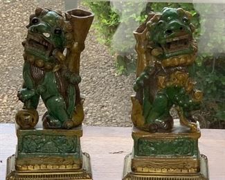 9" tall - one is chipped $125 pair