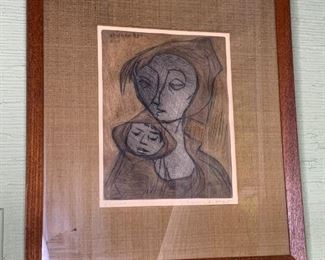 Etienne Ret  "Mother and Babe" 75/100 $250