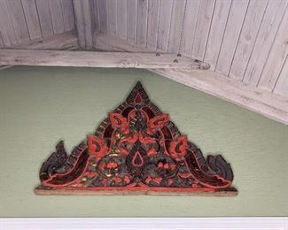 Approximately 47" w by 42" H
Very Large Thai Architectural Piece $475 