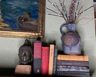 Thai Bronze Head $85 SOLD                 Pottery $45