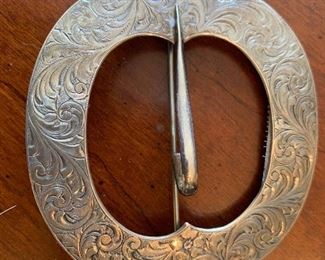 Sterling Buckle Pin by Cross $50