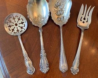 Ornate Silver Plate Serving Pieces $10 each