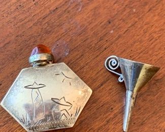 Sterling Perfume bottle with funnel $75