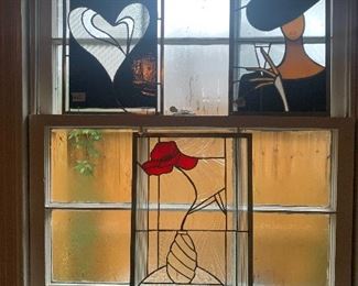 (Sold )Heart $40,
Lady $50, Rose $50 12" by 17"