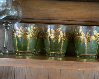 Set 6 MCM bar glasses $30