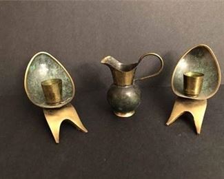 1950s Israel Candle Holders