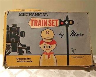 Vintage Marx Mechanical Train Set