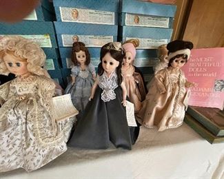 1st Ladies Madame Alexander Dolls 