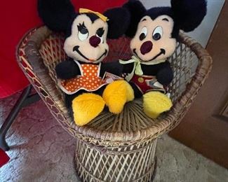 Vintage Mickey Mouse and Minnie Mouse 