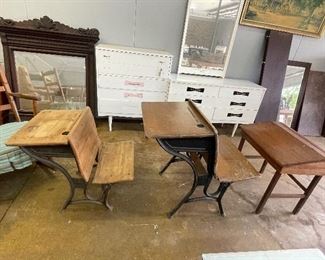 Antique school desk 
