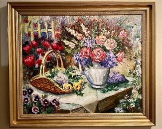 Item 7:  Oil on Canvas Signed Vladimir- 28.5" x 24.5":  $375