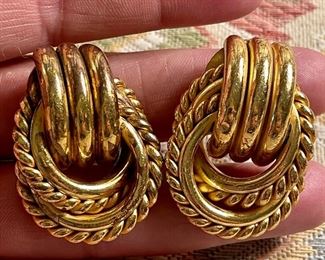 Item 18:  Miriam Haskell Clip On Earrings: $22