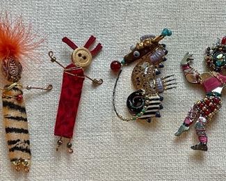 Item 16:  Lot of 4 Whimsy Pins:  $32