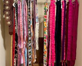 Belts Galore!  Please make an appointment to see all the Designer Clothing, Belts, Shoes, Handbags and Accessories!