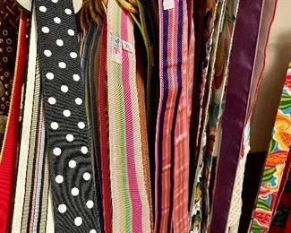 Belts Galore!  Please make an appointment to see all the Designer Clothing, Belts, Shoes, Handbags and Accessories!