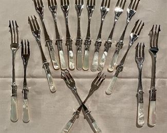 Item 67:  Shreve Crump and Low -16 EPNS & MOP Forks - immaculate!:  $95