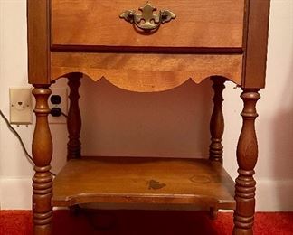 Item 82:  One Drawer Nightstand - 20"l x 14.25"w x 25.5"h: $45