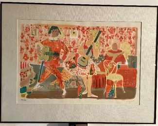 Item 91:  Signed Lithograph 110/220 - 25.25" x 19.25": $85