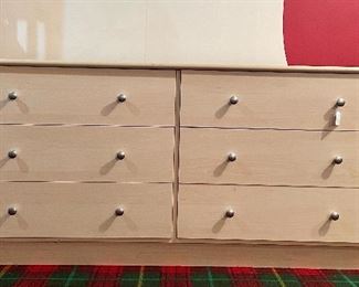 Item 94:  Six Drawer Bureau - 60"l x 16.5"w 27.5"h:  $85