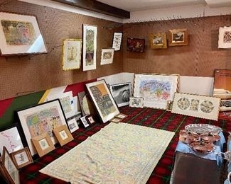 Artwork Galore!  We have a whole art gallery! Many MCM pieces.