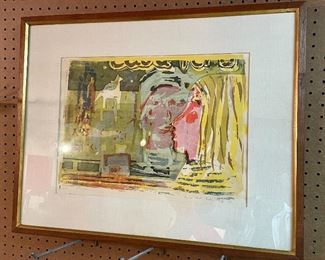 Item 98:  "Casa Peru" Signed Linda Beth Cooke '62 - 26.25" x 21":  $125