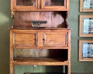 Item 109:  French Country Cabinet - 45.75"l x 19"w x 84"h: $475