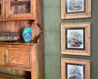 Item 112:  (3) Framed Ducks - 16.5" x 18.5":  $75 ea